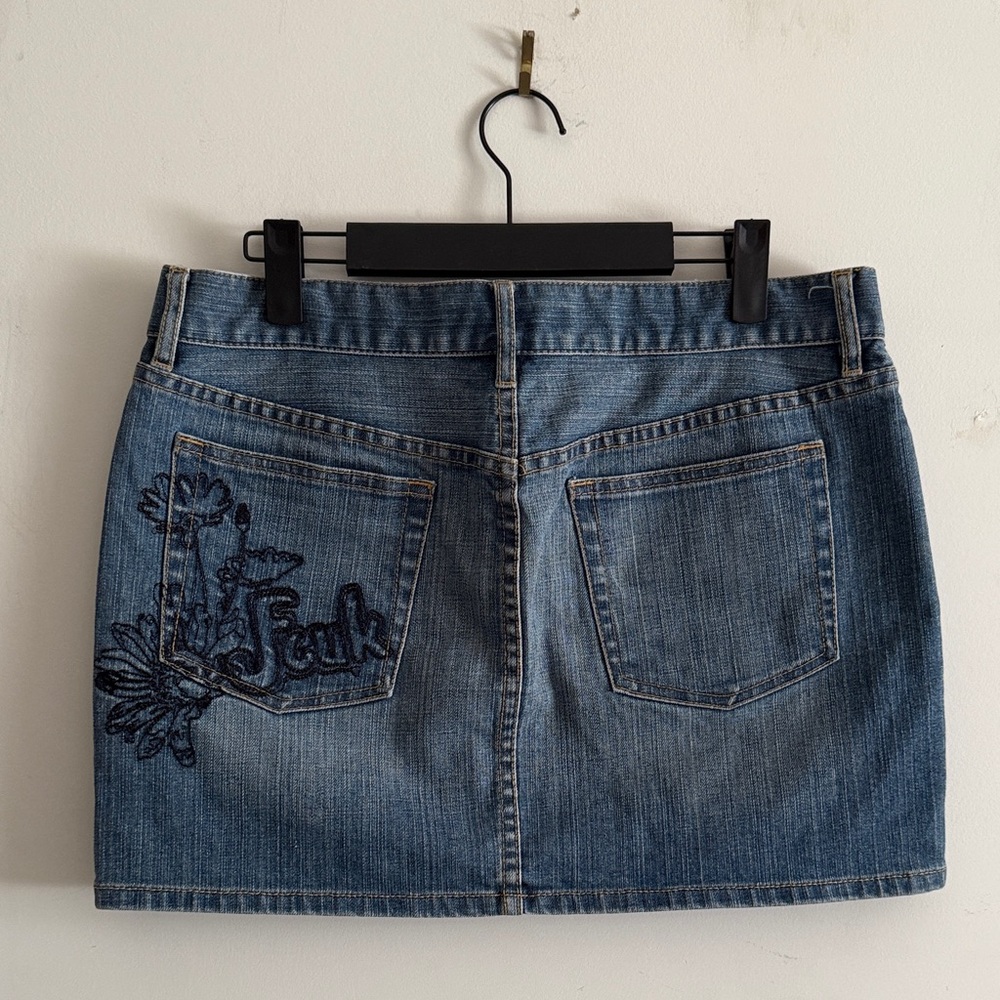 french connection UK vintage denim mini skirt 🪄